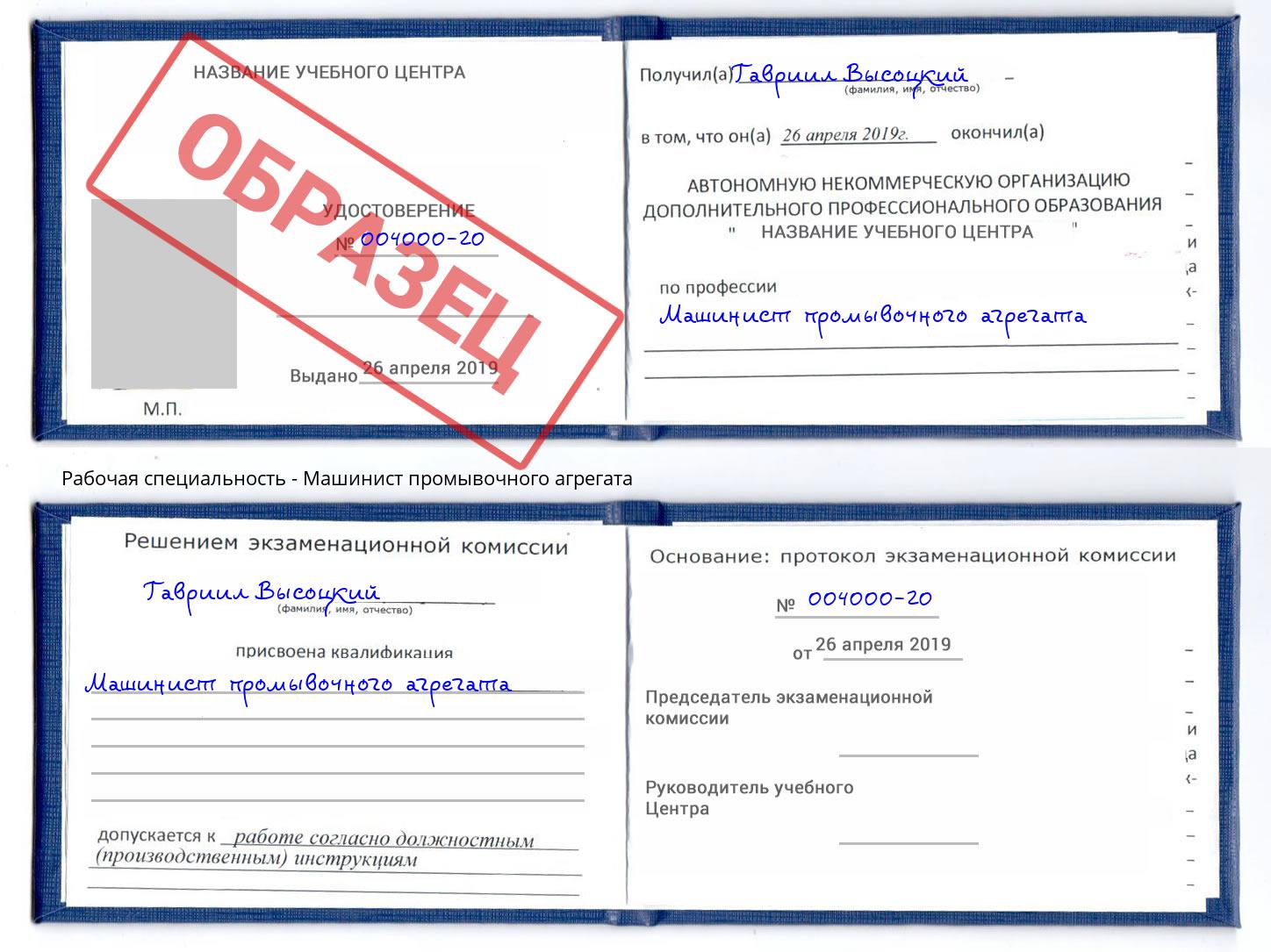 Машинист промывочного агрегата Сургут